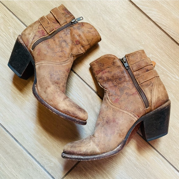 LUCCHESE | Handmade 1883 Catalina Double Buckle Boot Western 8.5 - Picture 3 of 8